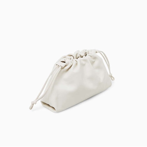 Cos Mini Cavatelli Clutch in White Leather - Picture 8 of 12